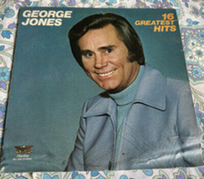 GEORGE JONES ~ 16 Greatest Hits ~ Vinyl LP Album GUSTO 1977 SD-3021 US
