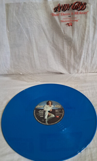 Andy Gibb ~ Don't Throw it all Away BLUE WAX RSOX26 1979 12" UK ORIG EX/EX