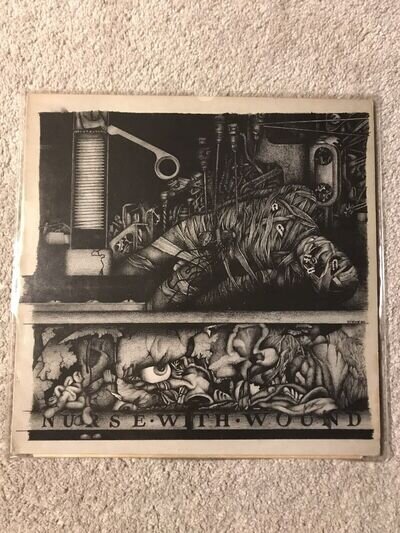 #68/500 Nurse with Wound 1980 From Quiet Men Original 1st Press Vinyl LP +Insert