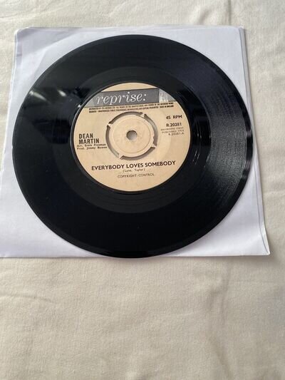 Dean Martin – Everybody Loves Somebody - 7" Single . VG+ Reprise R. 20281