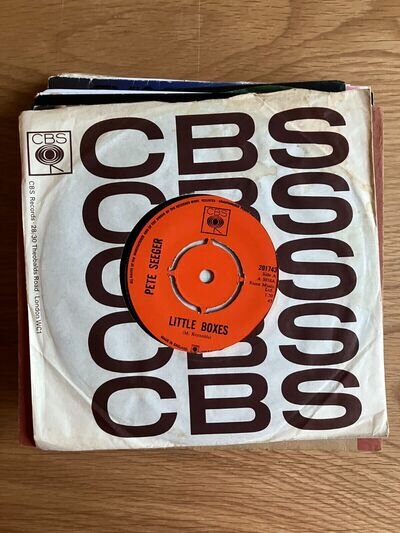 Pete Seeger - Little Boxes / Mail Myself To You - 1965 UK Folk 7" vinyl record