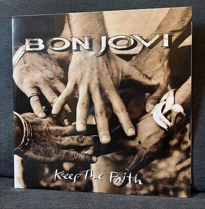 Bon Jovi Keep The Faith Gatefold 2LP Black Vinyl NEW & SEALED