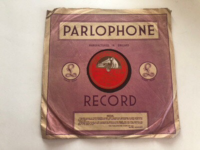 Mario Lanza Ave Maria/Because His Master's Voice 10" Record 78rpm DA1982