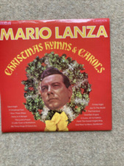 MARIO LANZA CHRISTMAS HYMNS AND CAROLS LP