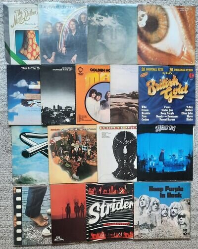 17 records various artists British Rock/Prog Man Deep Purple Strider John Lennon