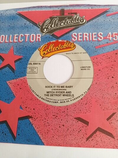Mitch Ryder & Detroit Wheels - Sock It To Me Baby (USA COL 0307) EX Vinyl 7"