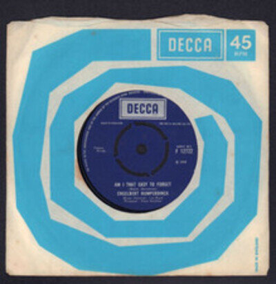 Engelbert Humperdinck(7" Vinyl)Am I That Easy To Forget-Decca-F 12722-U-VG/Ex