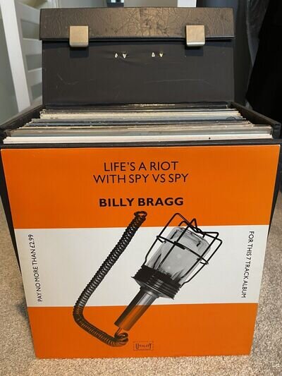 Billy Bragg Life’s A Riot With Spy Vs Spy 1983 Vinyl Record 1st Press UTIL1 A1B1