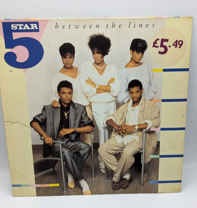Five Star Between The Lines LP Vinyl Record Album INNER 1987 PL71505