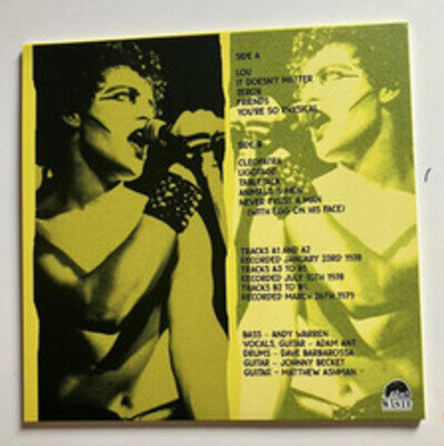 Adam and the Antz “The Peel Sessions” Black Vinyl - New