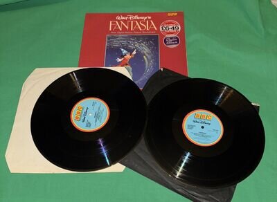Walt Disney's FANTASIA BBC Double LP 2 Vinyl Records Album 1984