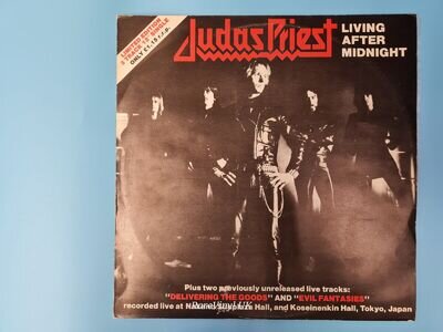 Judas Priest ‎– Living After Midnight - LTD ED 12" CBS 1980 GRADED VINYL