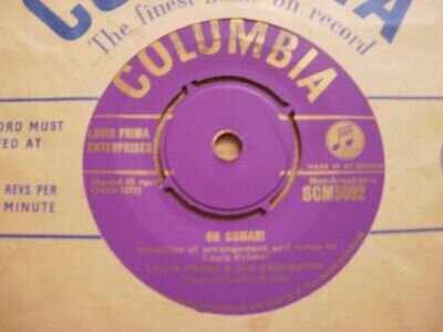 Last Listing; Louis Prima "Oh Cumari" 1954 Gold Columbia SCM 5092 EX-