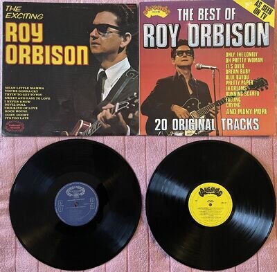 Roy Orbison - Two LPs - The Exciting Roy Orbison (US) / Best Of Roy Orbison (UK)