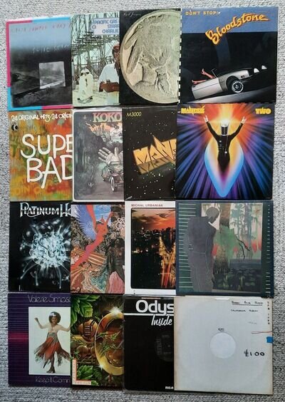 16 records various 70/80's artists Jazz soul funk Mandre Spyro Gyra Santana