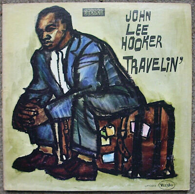 SCARCE BLUES LP John Lee Hooker "Travelin'" (Vee Jay LP1023) (1960)