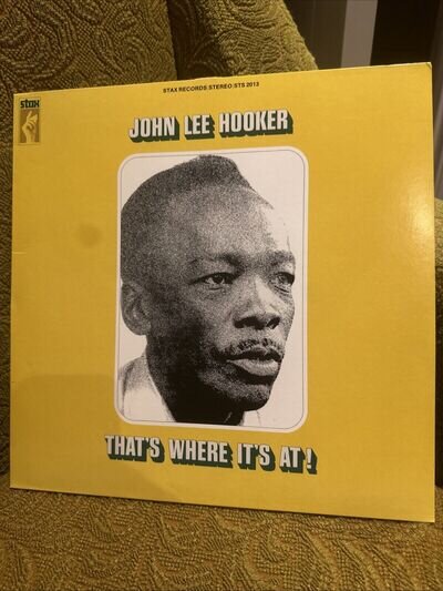 JOHN LEE HOOKER - THAT’S WHERE IT’S AT (1969 LP) RARE 2018 EURO REISSUE! EX+