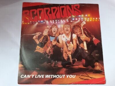 Scorpions Can't Live Without You 1982 Clear Vinyl 7" Single