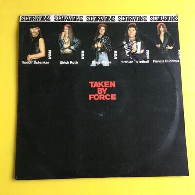 Scorpions – Taken By Force Hard Rock, Vinyl Record 1978 1st UK Press Autographed