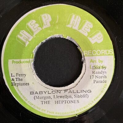 The Heptones - Babylon Falling / Version NM Hep Hep Lee Perry