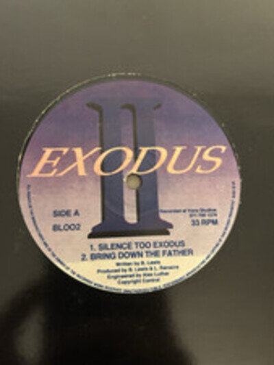 Exodus 2 - Silence Too Exodus 12” Rave Classic