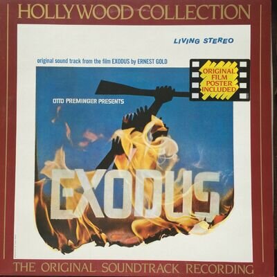 EXODUS - LP SOUNDTRACK Music By Ernest Gold With Original Film Poster