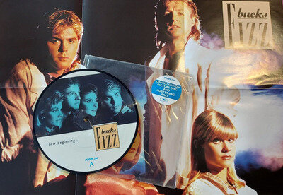 Bucks Fizz - New Beginning - 7" Ltd Ed Picture Disc Poster Bag POSPP794 1986 EX