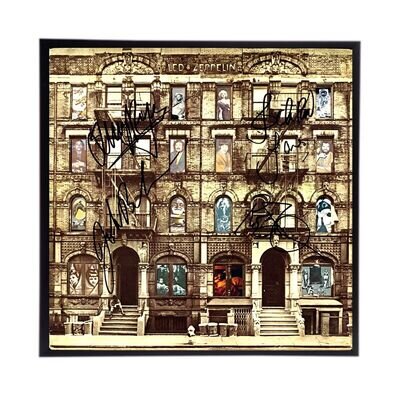 Choose any 6 LED ZEPPELIN Autographed Album Cover Reprint. Framed, Ready to hang