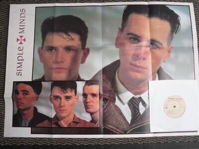 SIMPLE MINDS 7" SINGLE LARGE POSTER P/S * SOMEONE SOMEWHERE (IN SUMMERTIME) *