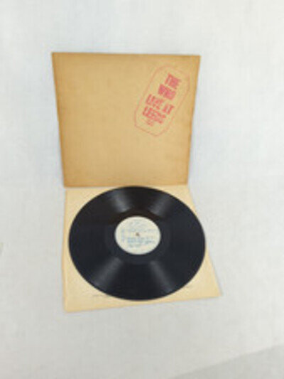 The Who Live At Leeds Vinyl U.K LP Original 12" Record Red