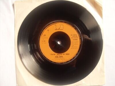PAUL ANKA (YOU'RE) HAVING MY BABY UNITED ARTISTS RECORD UK 7" VINYL SINGLE