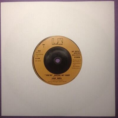 Paul Anka - You're Having My Baby (7" single) UP 35713