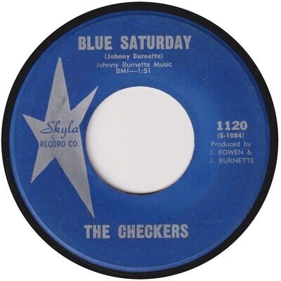 THE CHECKERS “Blue Saturday” SKYLA (1961)