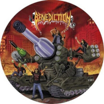 BENEDICTION: GROTESQUE/ASHEN EPITAPH - 7" vinyl