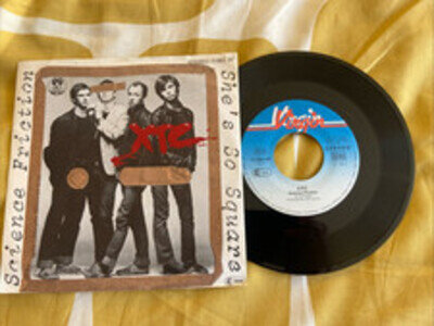XTC SCIENCE FRICTION / SHE'S SO SQUARE GERMAN 45 PIC SLEEVE VIRGIN RECORDS