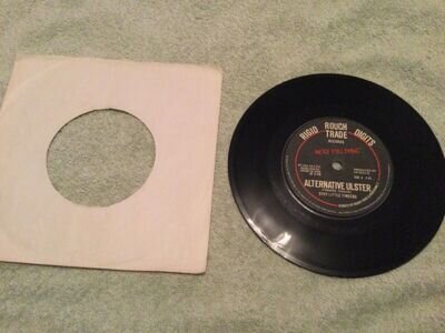 stiff little fingers alternative ulster 7" 70's punk rock