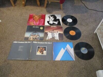 Job Lot - 3 X Pop Vinyl Albums, 2 X Abba & Rod Stewart.