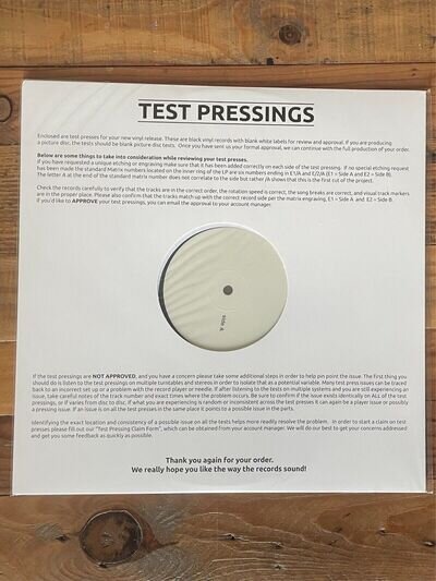 1 OF 15! ASH - 1977 12" TEST PRESSING / WHITE LABEL - Girl From Mars Kung Fu