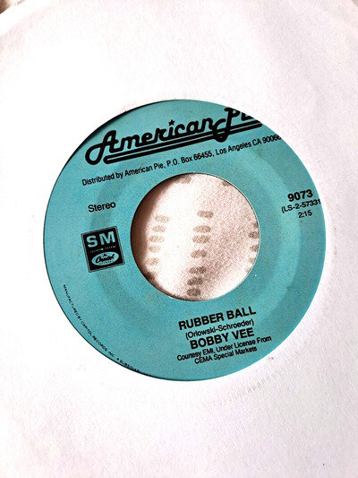 Bobby Vee - Rubber Ball 7" Vinyl single VG (USA)