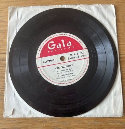 CAB CALLOWAY / I'll Get By / GALA RECORDS 45XP1016 England 1958 EP 45 rpm
