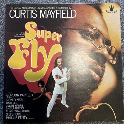 CURTIS MAYFIELD SUPERFLY OST 1st BUDDAH UK LP 1972 Blaxploitation Soul Funk