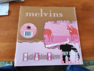 Melvins Hostile Ambient Takeover Pink Vinyl Reissue LP + Booklet IPC227LP NM