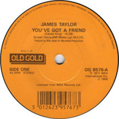 James Taylor - You've Got A Friend - Used Vinyl Record 7 - 15 - C12170z