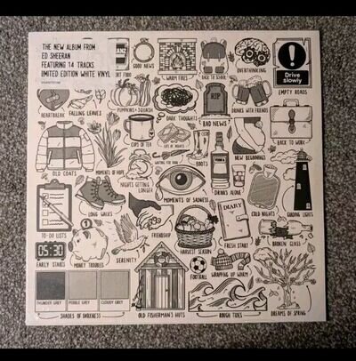 Ed Sheeran Autumn Variations 2023 LP New Limited Edition White Vinyl