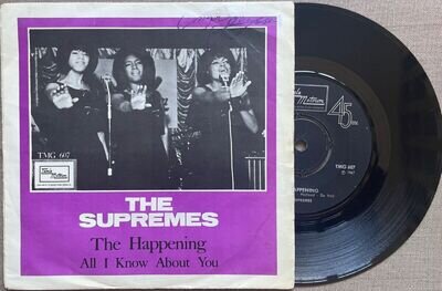 RARE SWEDEN THE SUPREMES DIANA ROSS - THE HAPPENING - UNIQUE PICTURE SLEEVE