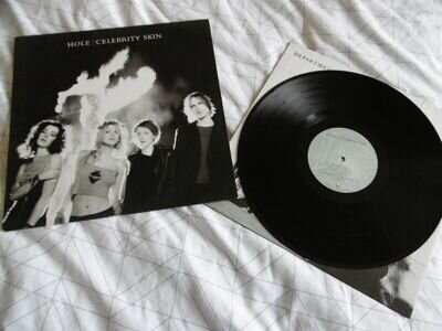 HOLE CELEBRITY SKIN ORIGINAL 1st PRESS GEFFEN VINYL LP ALBUM 1998 GEF 25164 EXC.
