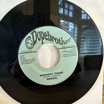 Manzel. Midnight Theme 7” Blue Version. Dopebrother Killer Kenny Dope Remix