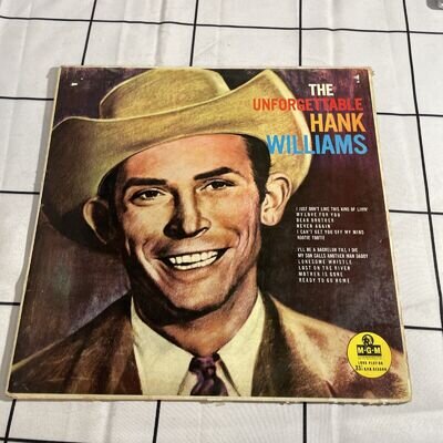 Hank Williams ~ The Unforgettable Hank Williams ~ Orig. LP/Record