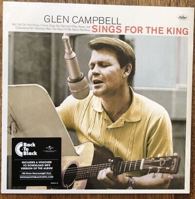 Glen Campbell - Sings For The King [NEW & SEALED] 12" Vinyl Elvis Presley Mint