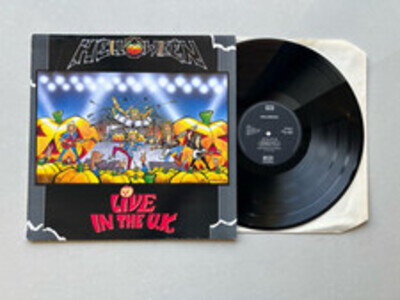 Helloween - Live In The UK - 1989 UK 1st Press LP - EX Audio